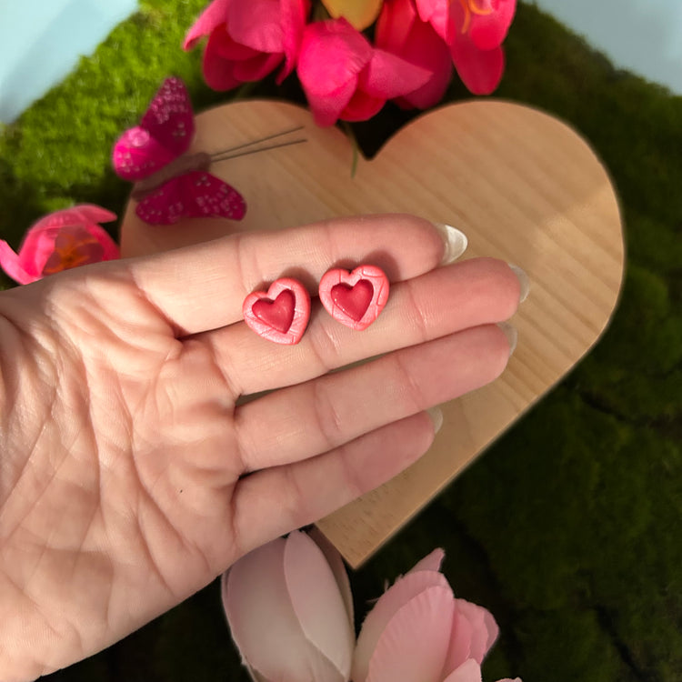Heart Studs (multiple pairs)