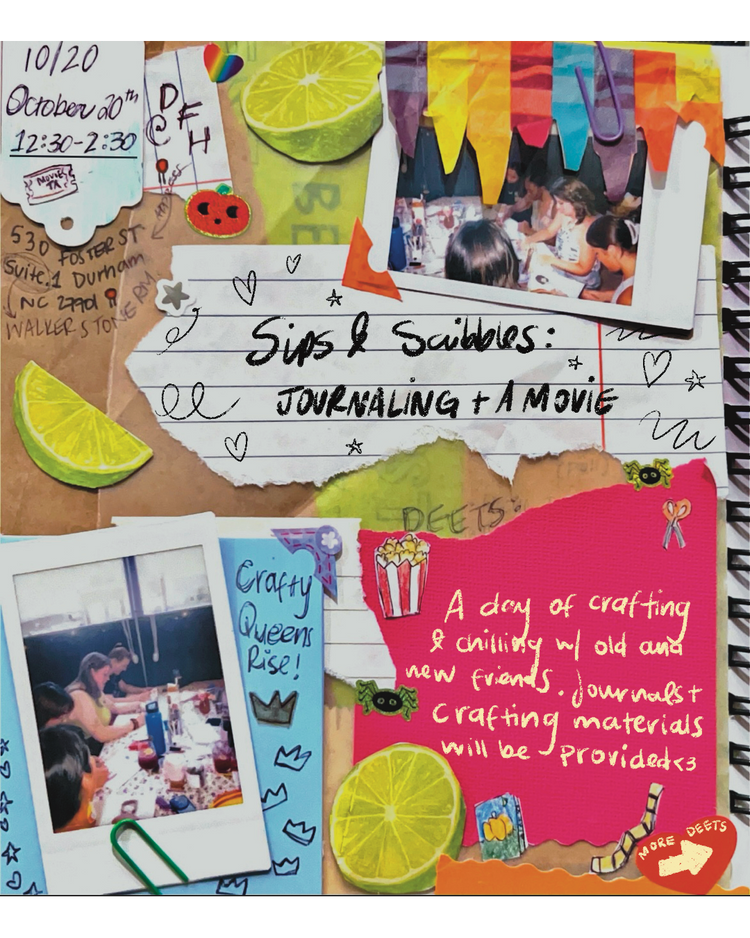 Sips & Scribbles: Adult Journaling Party! TICKET