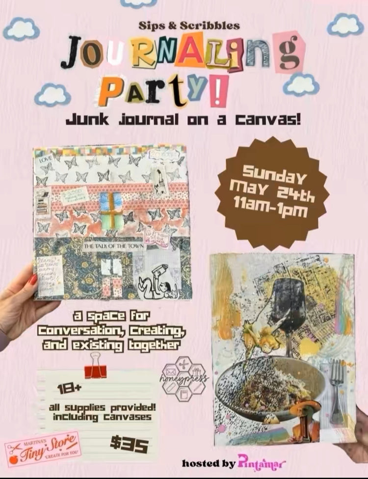 Sips & Scribbles: Adult Journaling Party @ The Scrap Exchange!