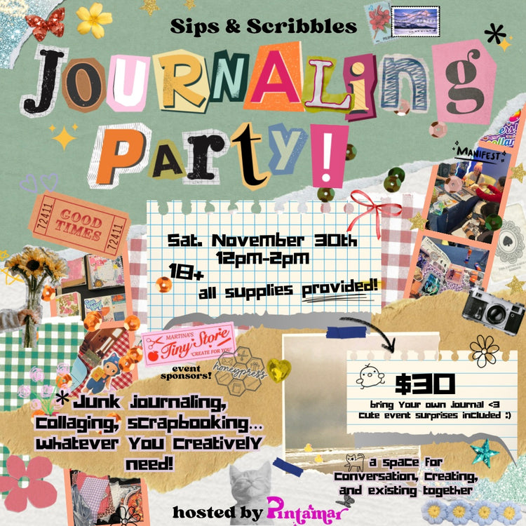 Sips & Scribbles: Adult Journaling Party @ The Scrap Exchange!