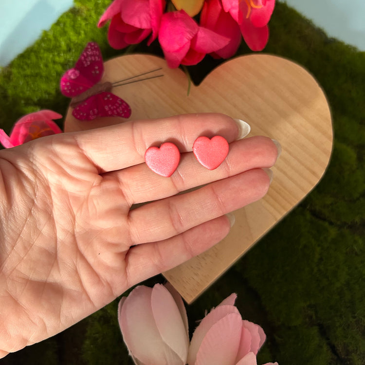 Heart Studs (multiple pairs)