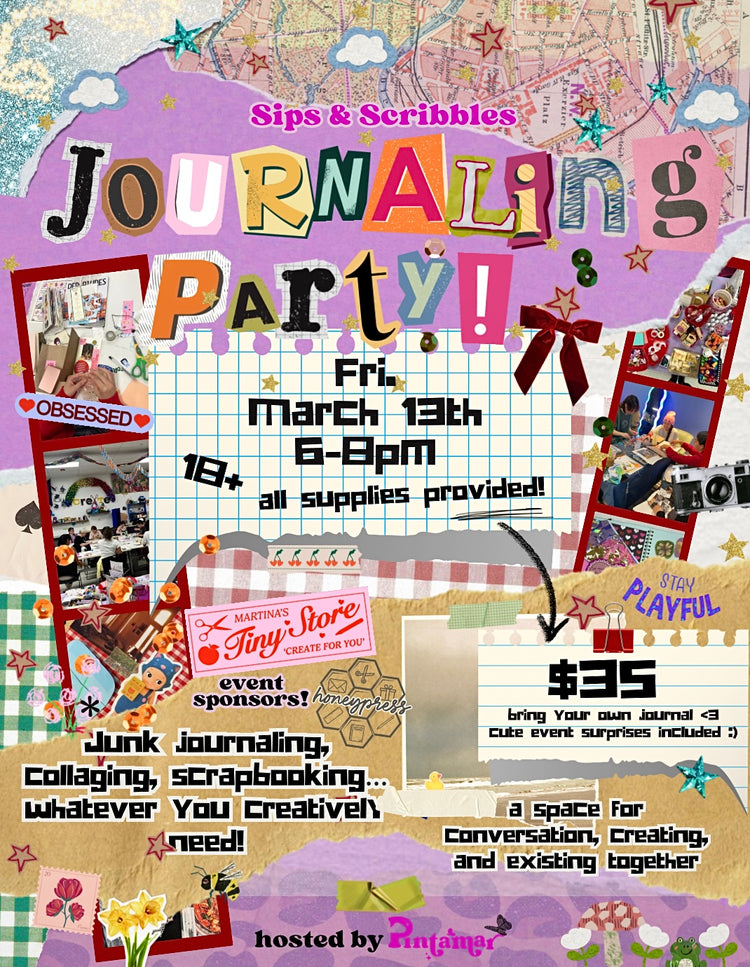 Sips & Scribbles: Adult Journaling Party @ The Scrap Exchange!