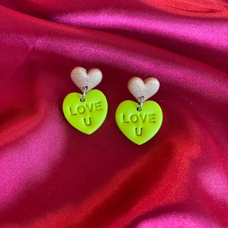 Romantic Hearts: love you stamp