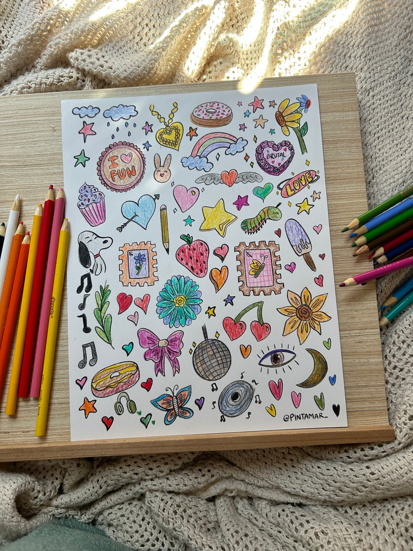 Monthly Coloring Page Subscription (Snail Mail Club)