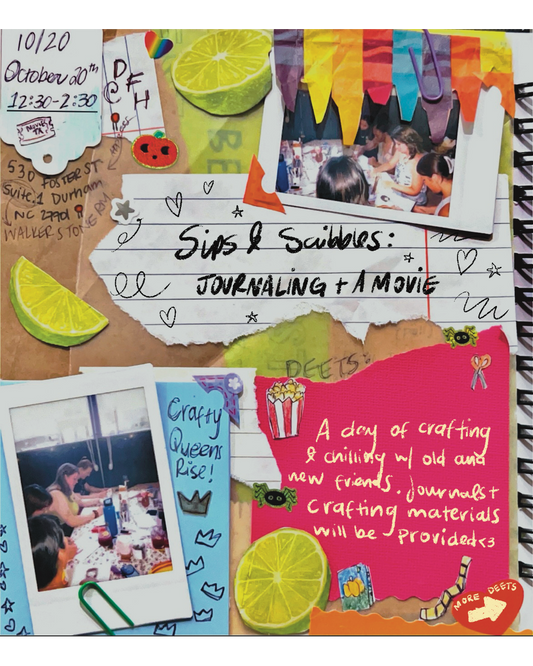 Sips & Scribbles: *Junk* Journaling TICKET