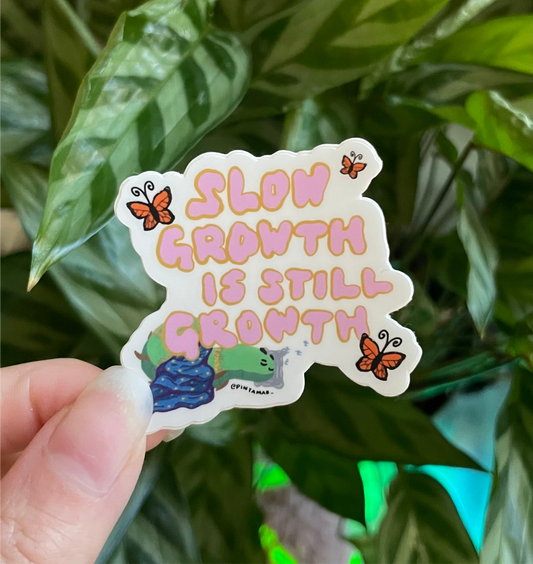 Slow Growth Vinyl Sticker