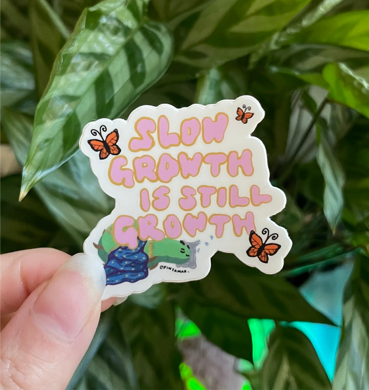 Slow Growth Vinyl Sticker