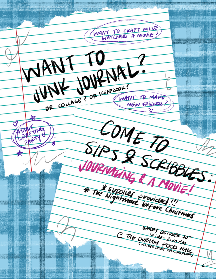 Sips & Scribbles: *Junk* Journaling & A Movie! TICKET