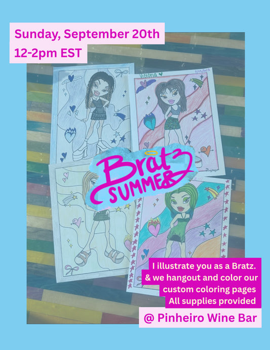 Sips & Scribbles: Adult Coloring Party! [BRATZ Summer] TICKET