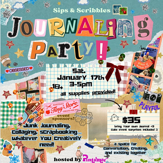 Sips & Scribbles: Adult Journaling Party @ The Scrap Exchange!