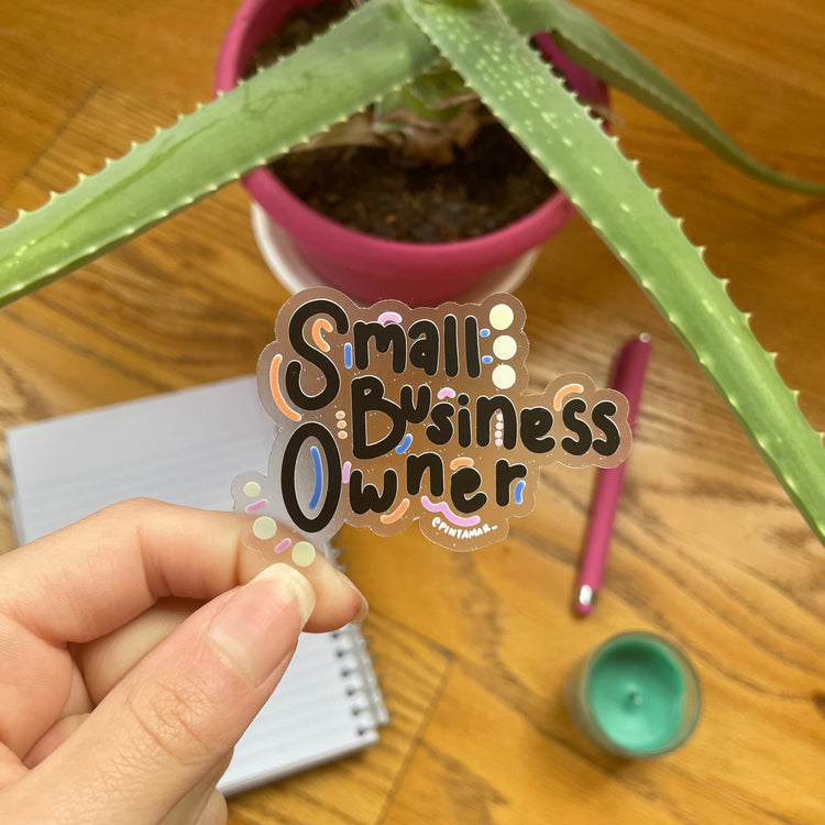 Small Business Owner Vinyl Sticker